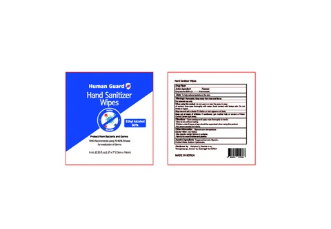 Human Guard Hand Sanitizer Wipes 포장