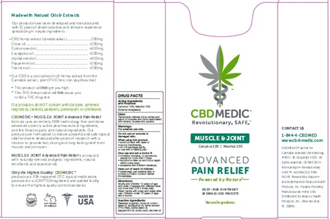 CBDMEDIC Muscle and Joint Pain Relief packaging