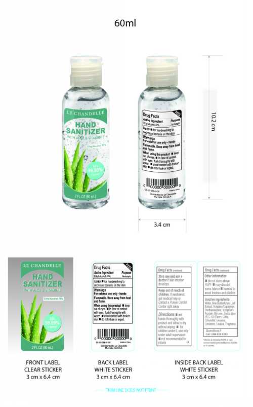 Hand Sanitizer packaging