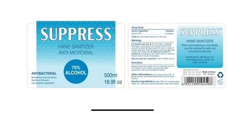 SUPPRESS Hand Sanitizer 포장