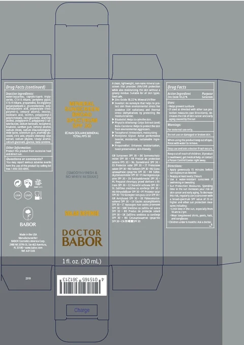 DOCTOR BABOR SOLAR DEFENSE MINERAL SUNSCREEN BROAD SPECTRUM SPF 30 포장