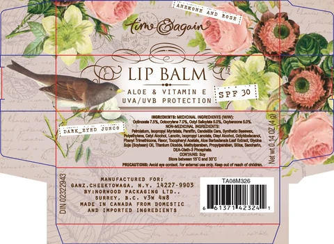 BIRDS GARDEN LIP BALM DARK EYED JUNCO SPF 30 포장