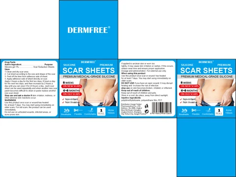 DERMFREE SCAR SHEETS 포장