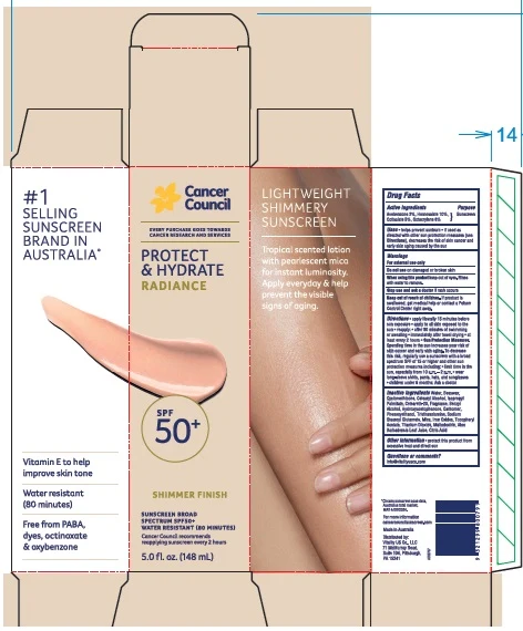 Cancer Council Protect and Hydrate Radiance SPF50 Plus 포장