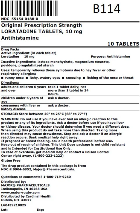 Loratadine packaging