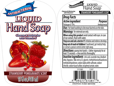 Antibacterial Hand - Strawberry Pomegranate Scent 포장