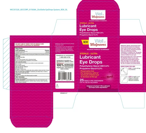 Walgreens Lubricant Eye Drops packaging