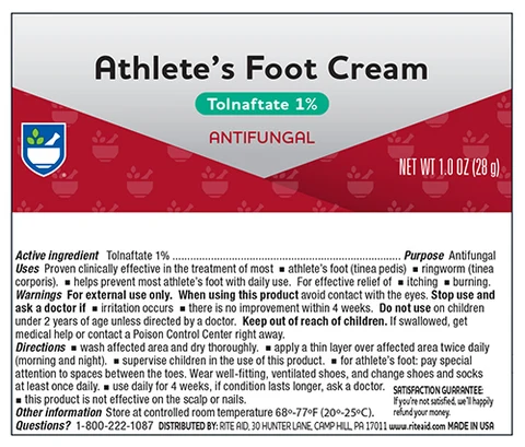 Rite Aid Athletes Foot packaging