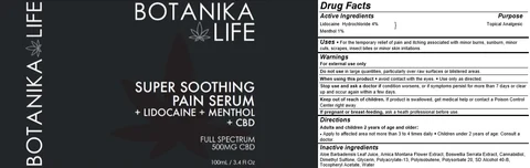 Botanika LifeSoothing Pain Serum 포장