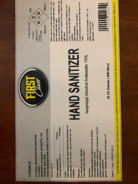 Hand Sanitizer packaging