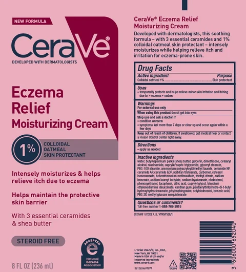 CeraVe Developed with Dermatologists Eczema Relief Moisturizing 포장