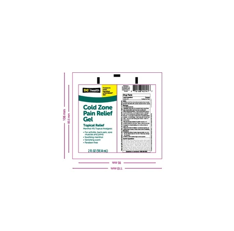 Cold Zone Pain Relieving Gel- DG Health 포장