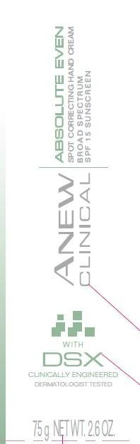 Anew ClinicalAbsolute Even Spot Correcting Hand 포장