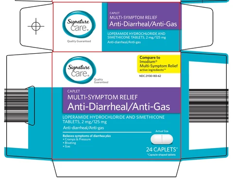 signature care anti diarrheal anti gas 포장