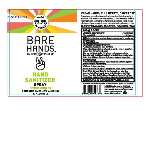 Bare Republic Bare HandsCitrus Cooler 포장