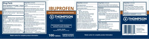Ibuprofen Thompson 포장