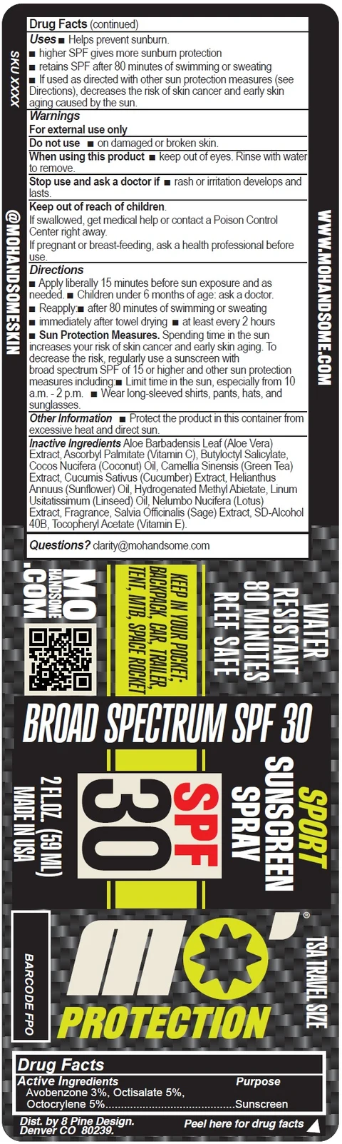 MO HANDSOME Protection Sport Sunscreen SPF 30 포장