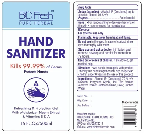 BIOFRESH HAND SANITIZER 포장