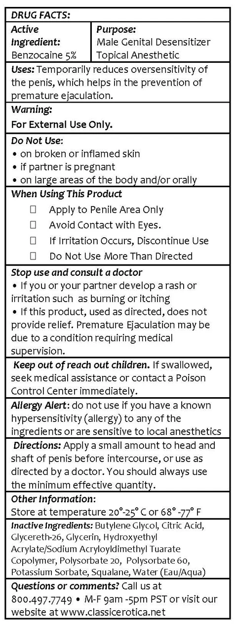 Max Control Gel_Drug Facts Box