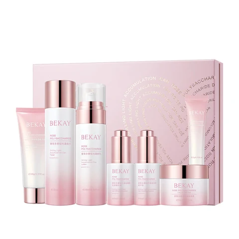 BEKAY Rose Polysaccharide Diamond Light Energy Seven-piece Set 포장