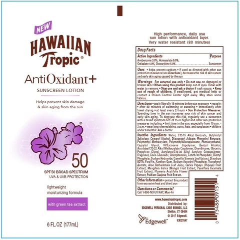 Hawaiian Tropic packaging