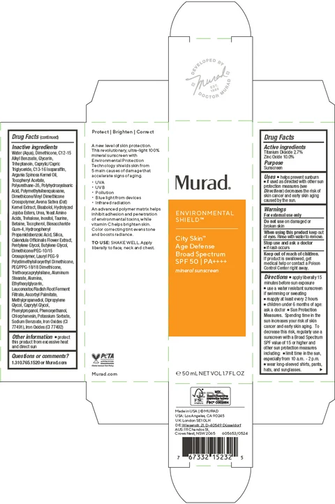 City Skin Age Defense Broad SpectrumSPF 50 packaging