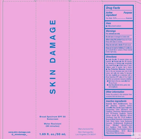 Broad Spectrum SPF 50 Sunscreen packaging