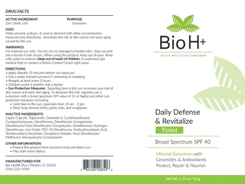 Bio H Plus Daily Defense And Revitalize 포장