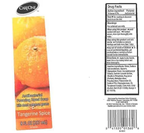 CARE ONEANTIBACTERIAL TANGERINE SPICE packaging
