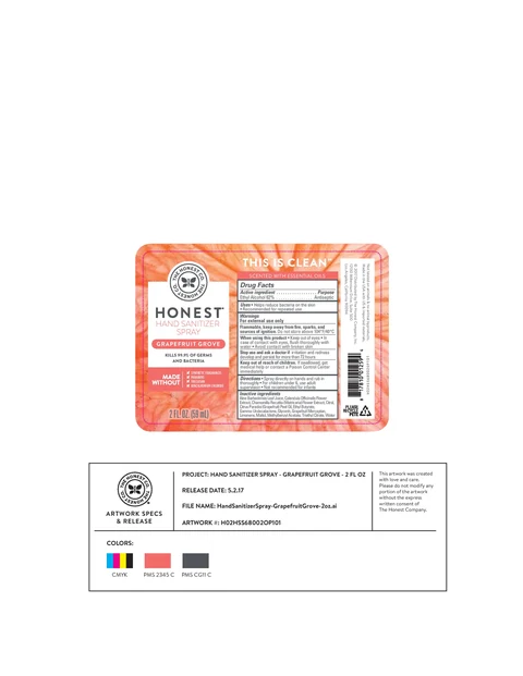 Hand SanitizerGraepfruit Grove packaging