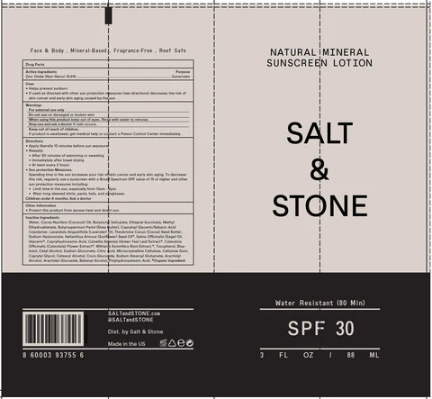 Salt and Stone Natural Mineral Sunscreen SPF 30 포장
