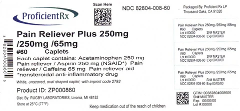 Acetaminophen, Aspirin, Caffeine 포장