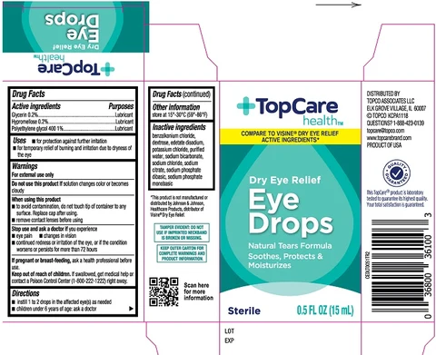 TopCare Health Dry Eye Relief Eye Drops packaging