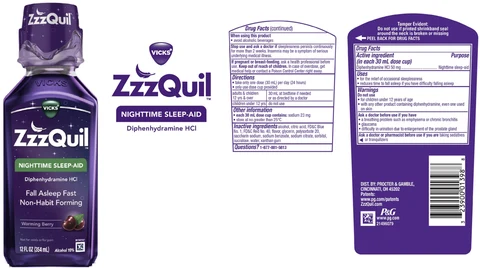 ZzzQuilNighttime Sleep-Aid 포장