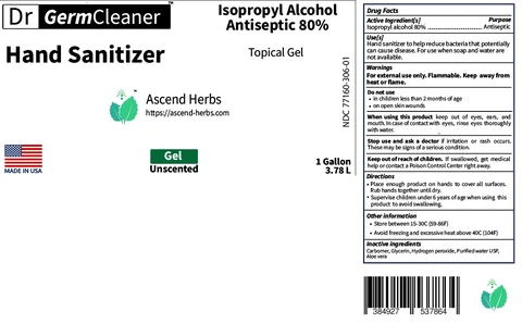 Hand Sanitizer packaging