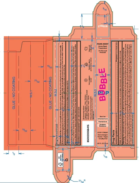 Bubble Fade Away Acne Spot Treatment packaging