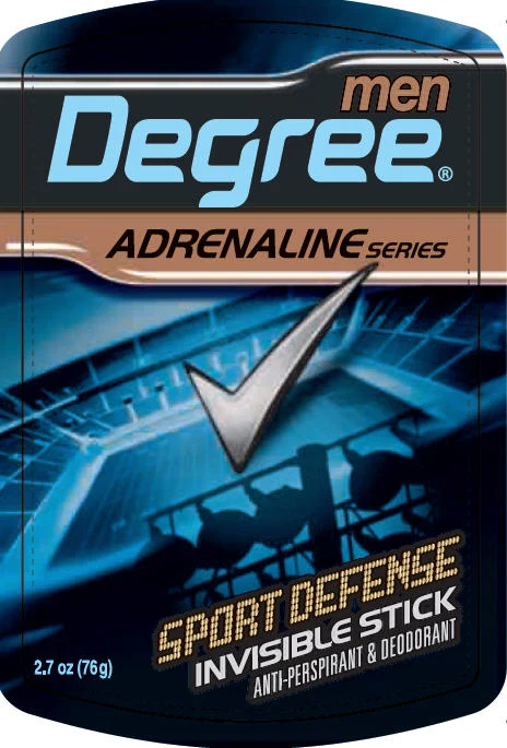 DegreeAdrenaline Sport Defense Invisible Stick Antiperspirant and Deodorant 포장