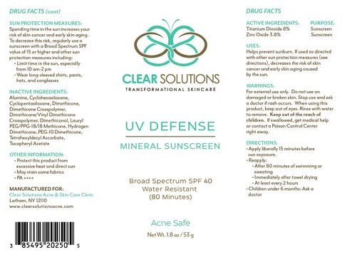 UV Defense Mineral Sunscreen 포장