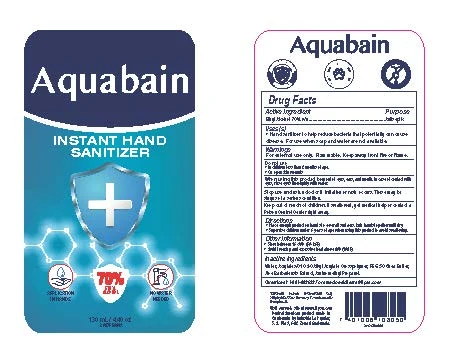 Aquabain Instant Hand Sanitizer 포장