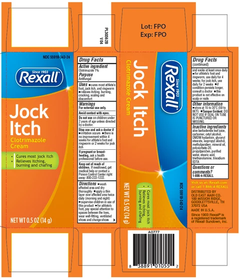 Rexall Jock Itch packaging