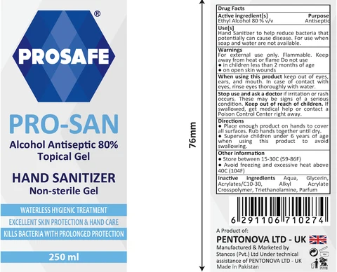 Hand Sanitizer packaging