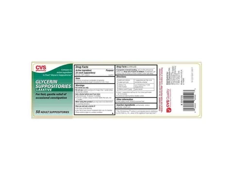 CVS Pharmacy GlycerinLaxative 포장