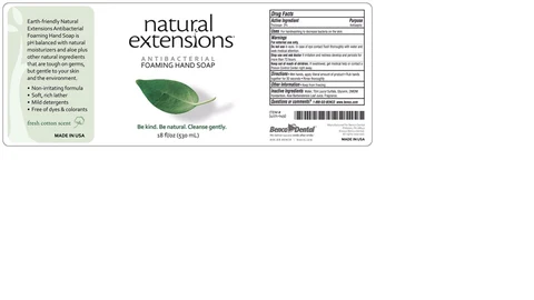 natural extensions Antibacterial Foaming Hand Wash 포장