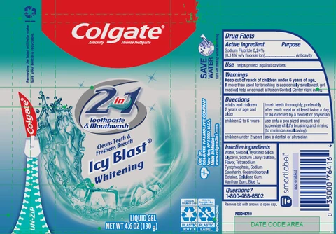 COLGATE 2IN1ICY BLAST packaging