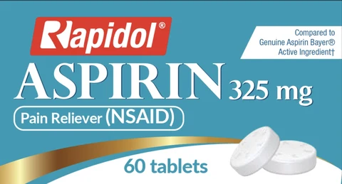 Rapidol Aspirin 포장