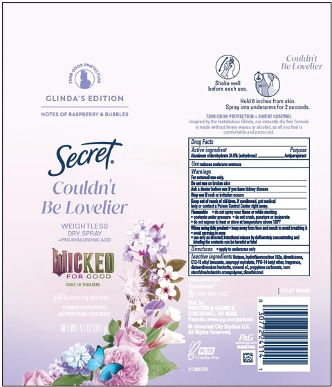 Secret Couldnt Be Lovelier Weightless Dry Wicked for Good 포장