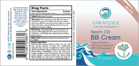 Stream2Sea Broad Spectrum Sport Face & Body SPF 20-TINTED 2oz