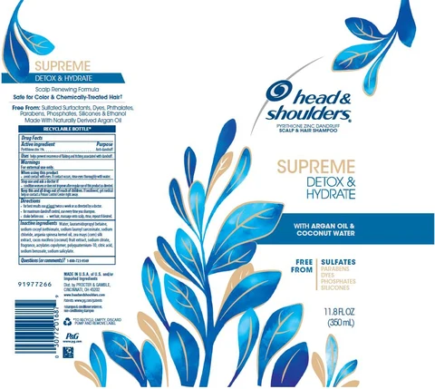Head and Shoulders Supreme Detox and Hydrate packaging