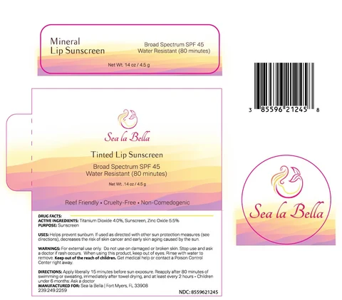 Tinted Lip Sunscreen packaging