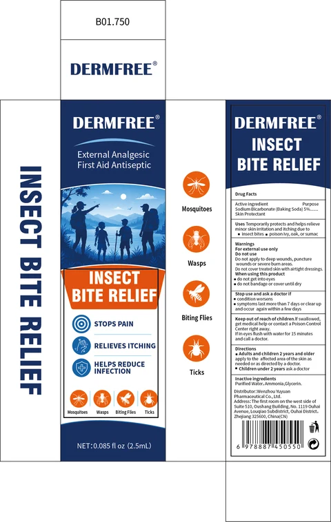 DERMFREE INSECT BITE RELIEF 포장